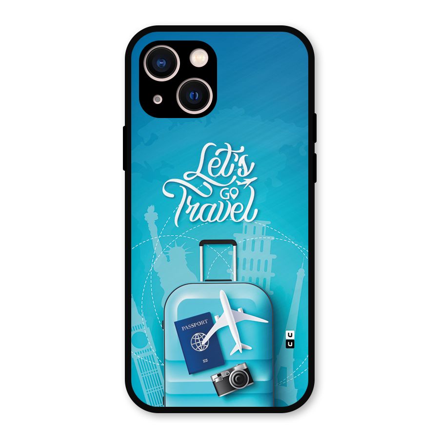 Awesome Travel Bag Metal Back Case for iPhone 13