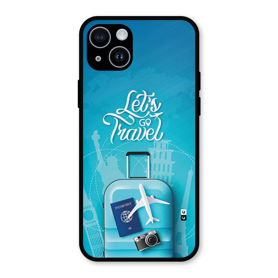 Awesome Travel Bag Metal Back Case for iPhone 14