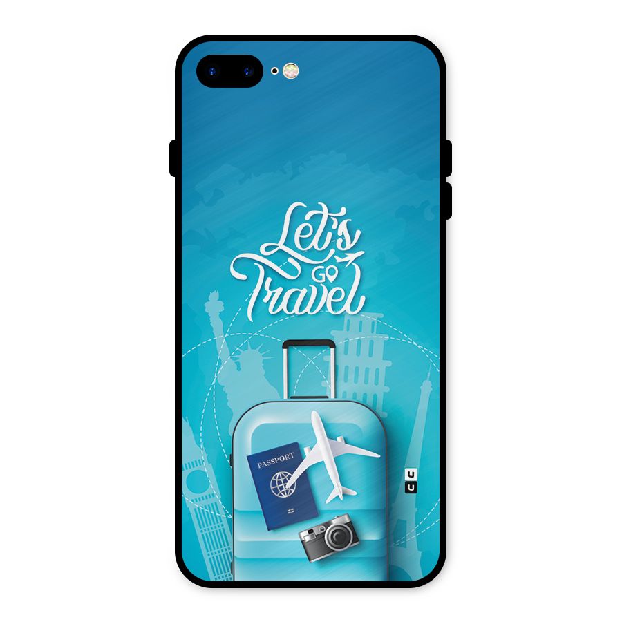 Awesome Travel Bag Metal Back Case for iPhone 7 Plus
