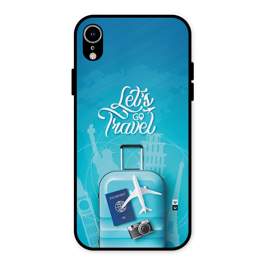Awesome Travel Bag Metal Back Case for iPhone XR