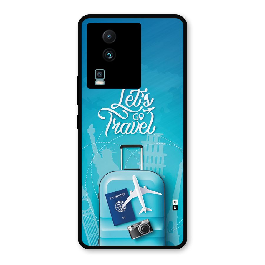 Awesome Travel Bag Metal Back Case for iQOO Neo 7 Pro
