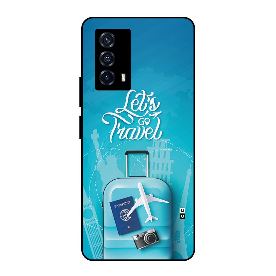 Awesome Travel Bag Metal Back Case for iQOO Z5