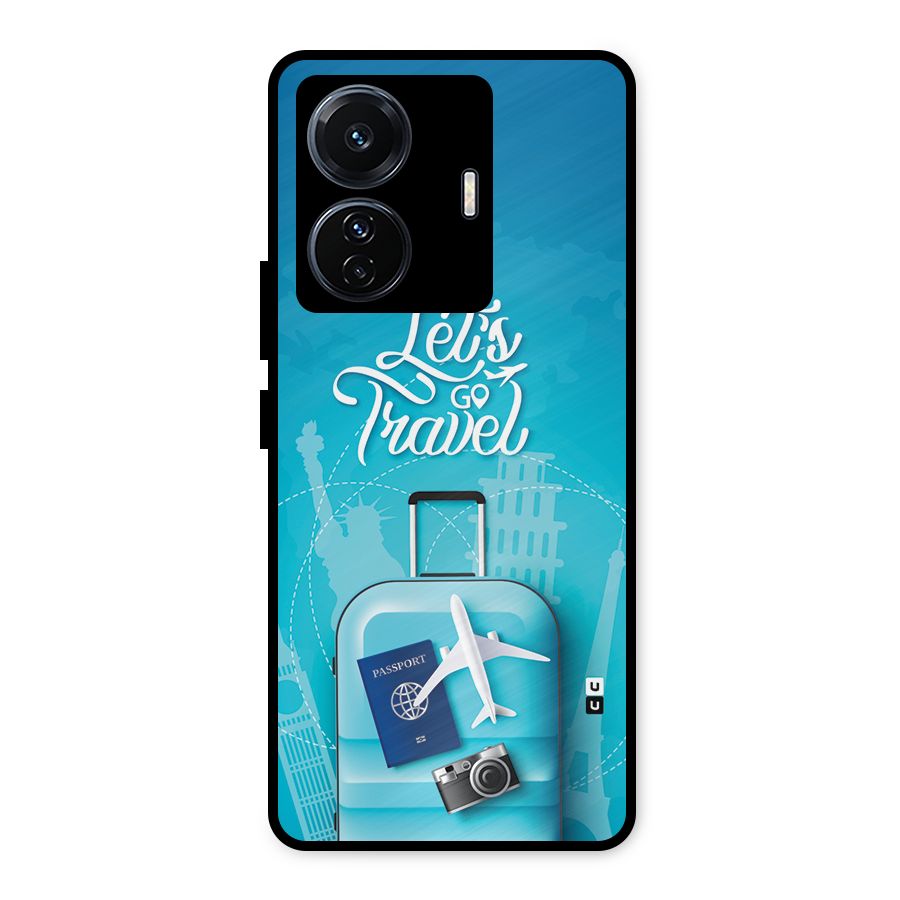 Awesome Travel Bag Metal Back Case for iQOO Z6