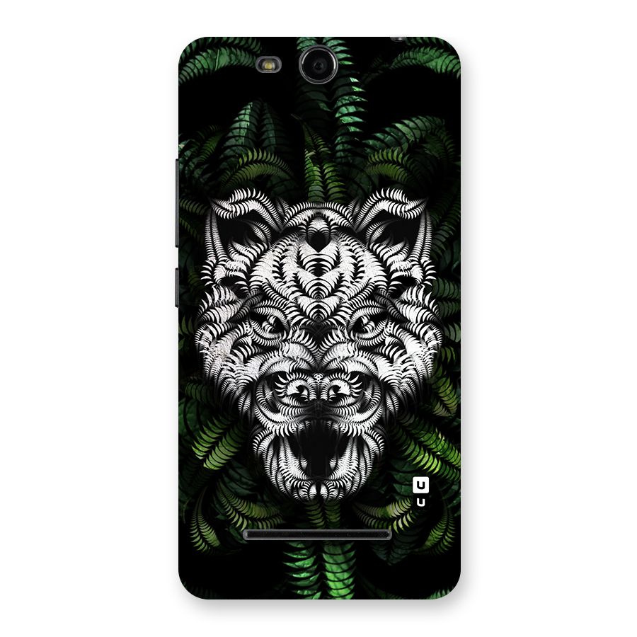 Aztec Art Tiger Back Case for Canvas Juice 3 Q392