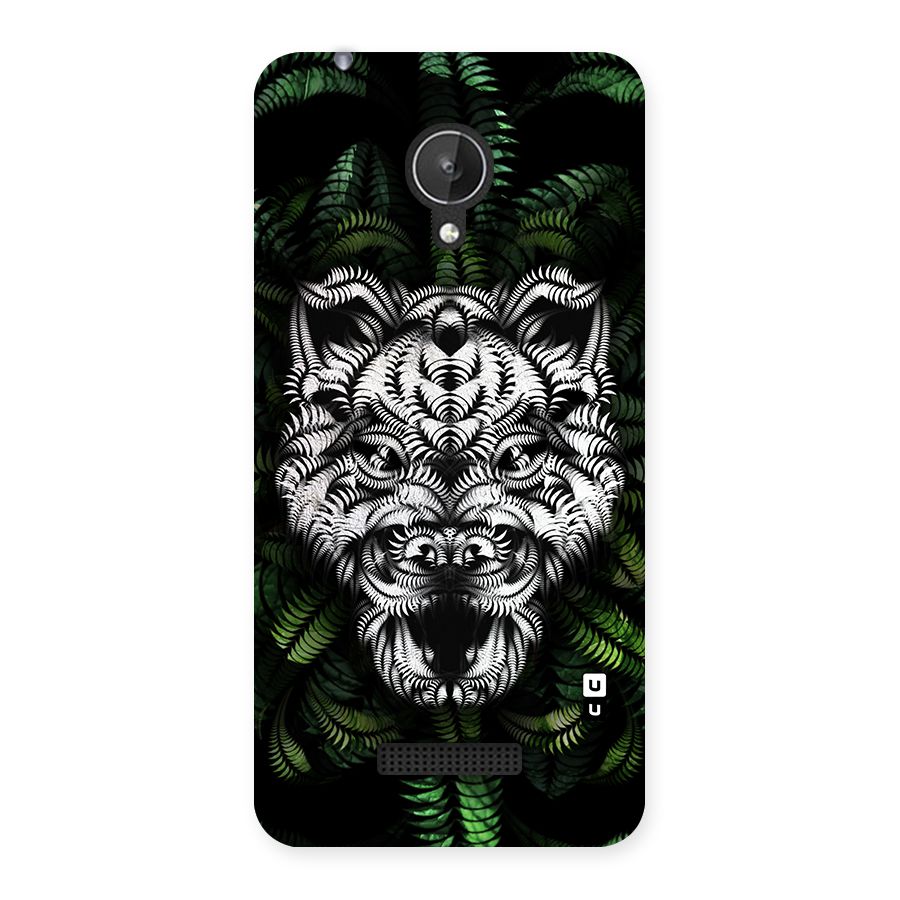 Aztec Art Tiger Back Case for Canvas Spark Q380