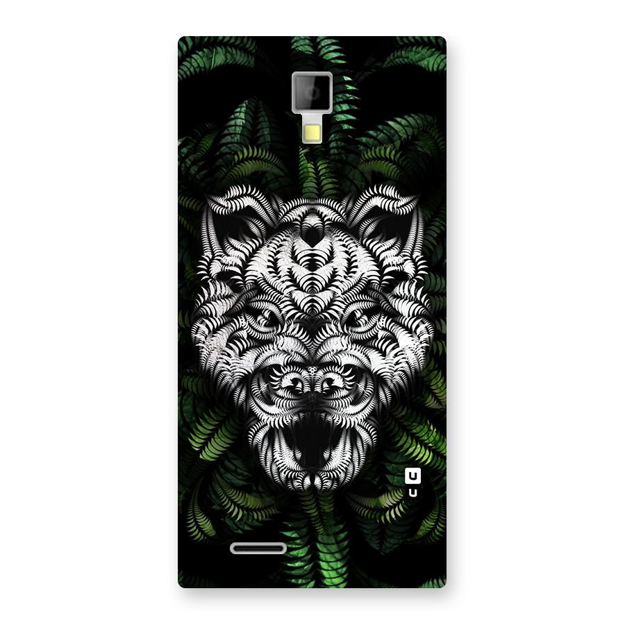 Aztec Art Tiger Back Case for Canvas Xpress A99