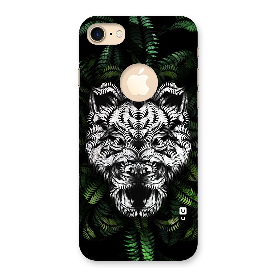 Aztec Art Tiger Back Case for iPhone 7 Logo Cut