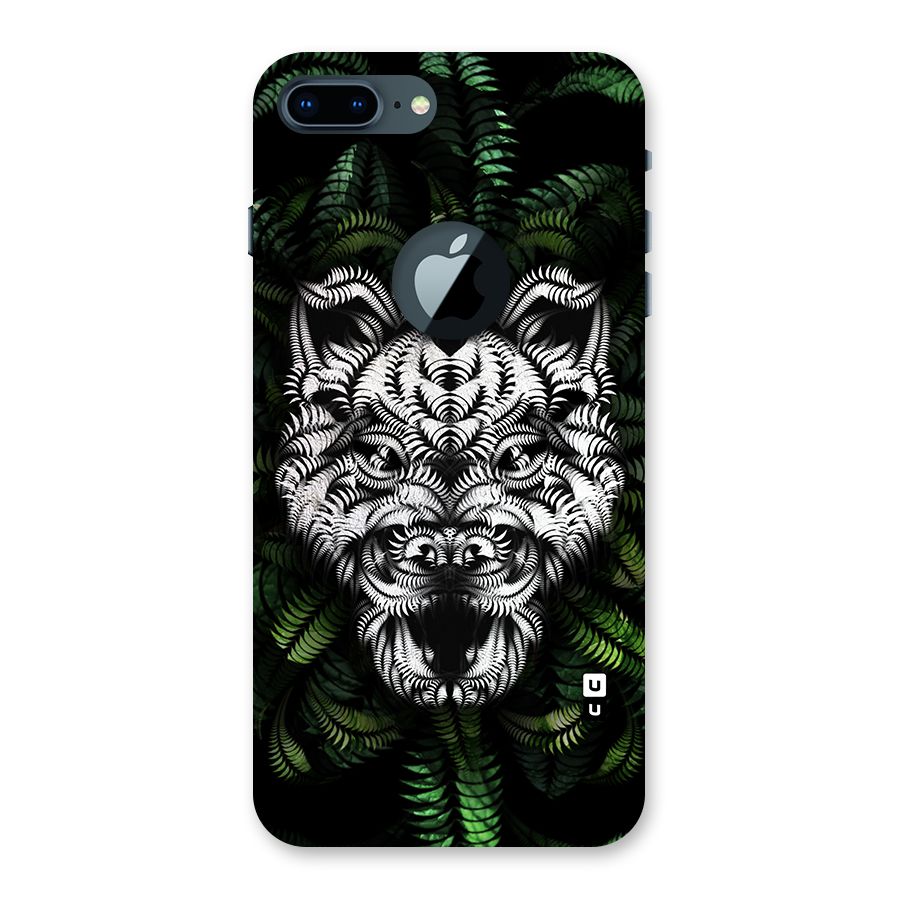 Aztec Art Tiger Back Case for iPhone 7 Plus Logo Cut