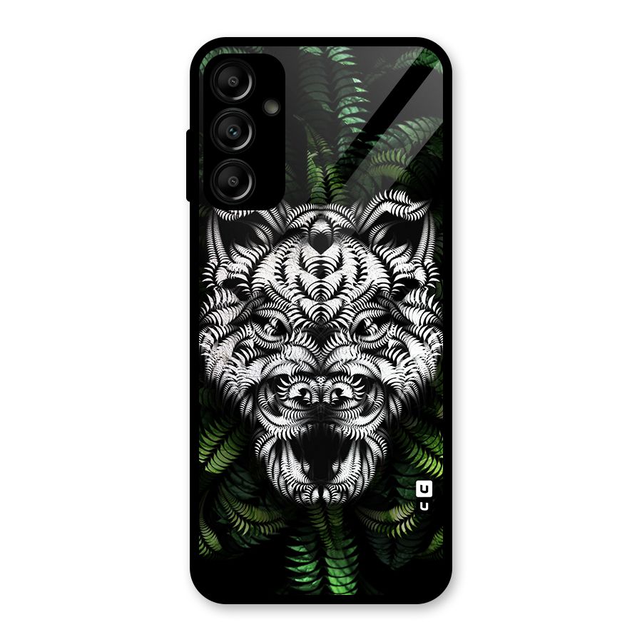 Aztec Art Tiger Glass Back Case for Galaxy A14 5G