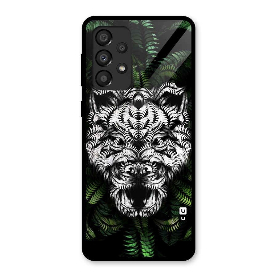Aztec Art Tiger Glass Back Case for Galaxy A33 5G
