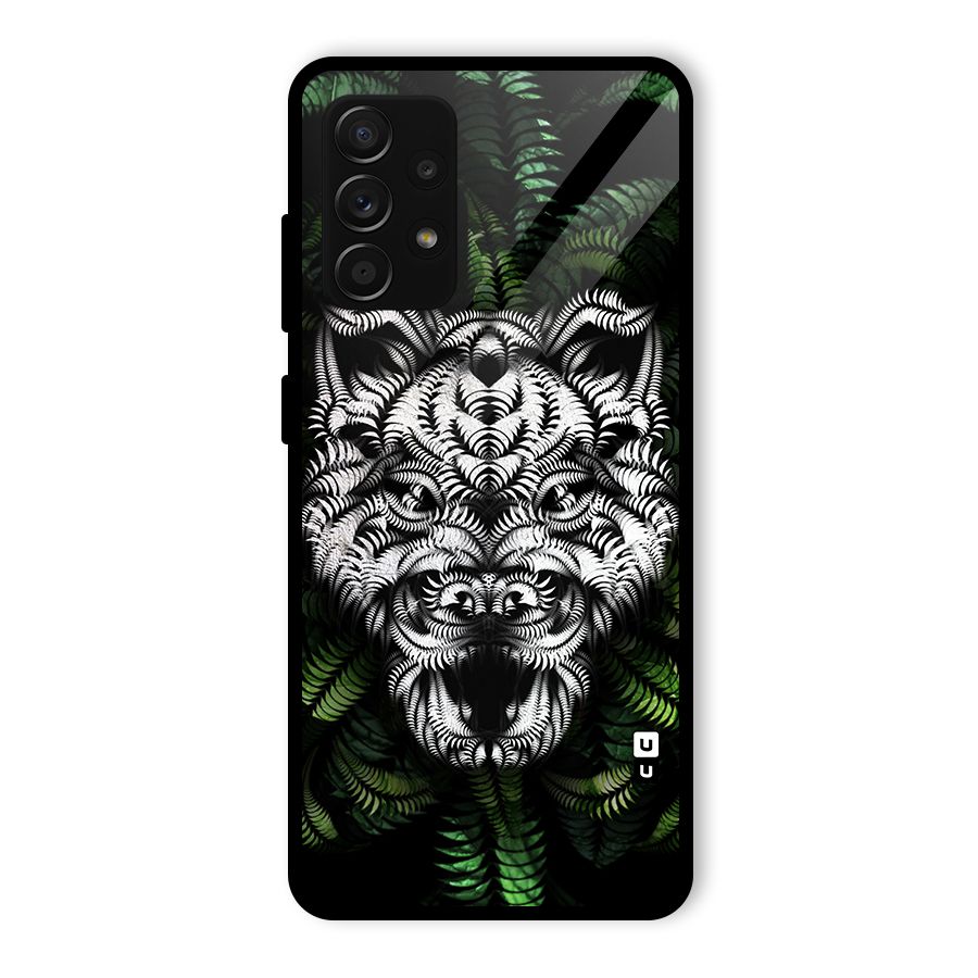 Aztec Art Tiger Glass Back Case for Galaxy A53 5G