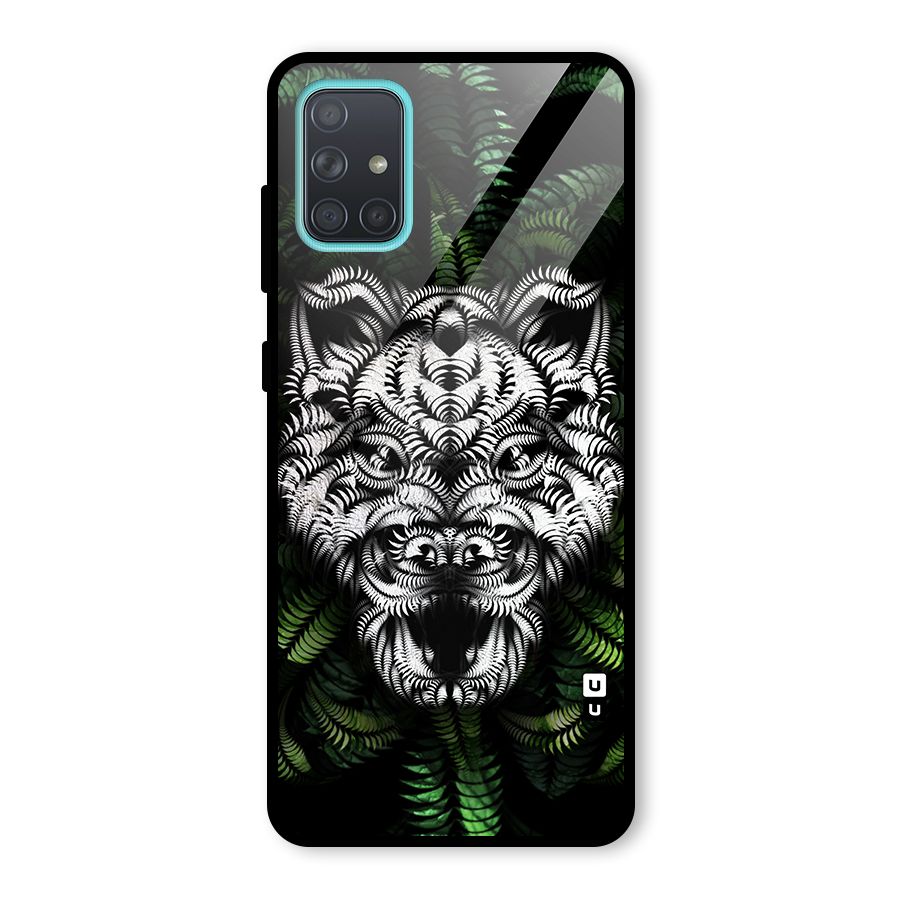 Aztec Art Tiger Glass Back Case for Galaxy A71