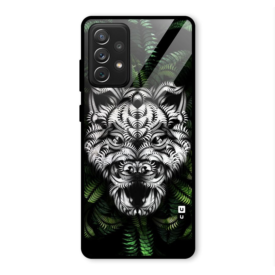 Aztec Art Tiger Glass Back Case for Galaxy A72