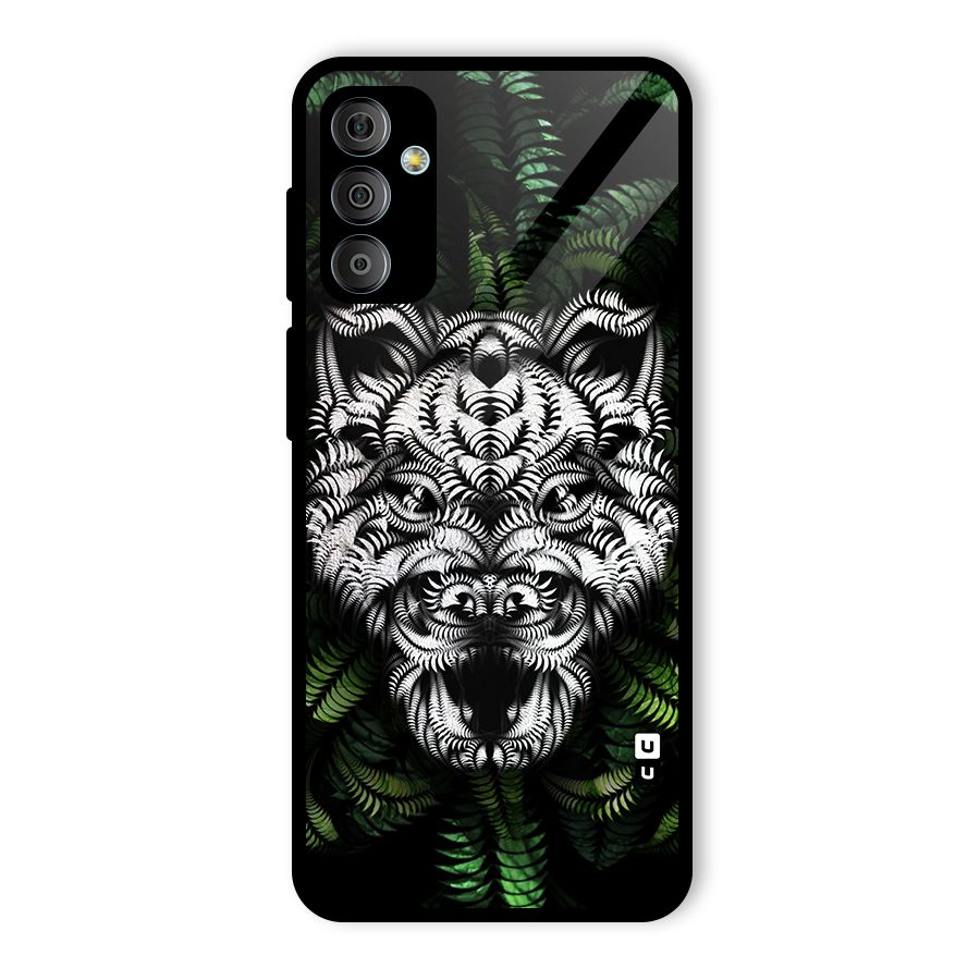 Aztec Art Tiger Glass Back Case for Galaxy F23