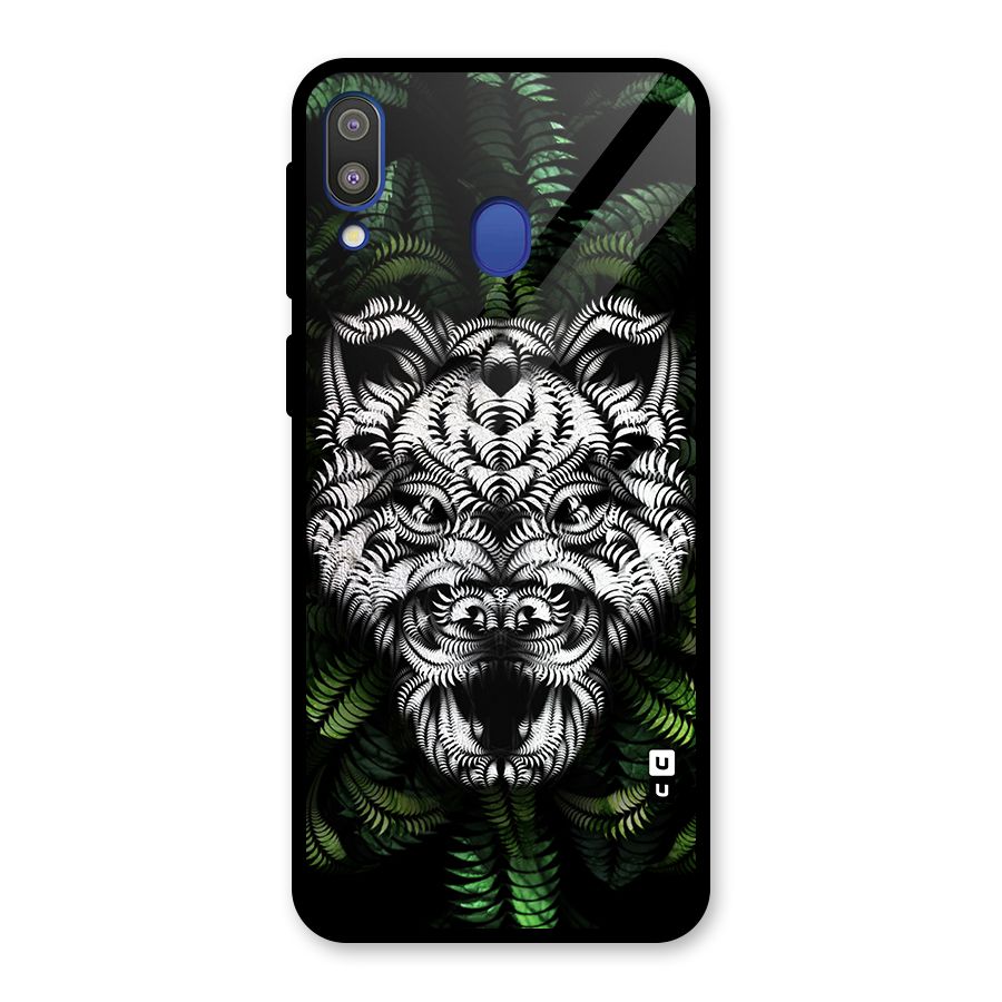 Aztec Art Tiger Glass Back Case for Galaxy M20