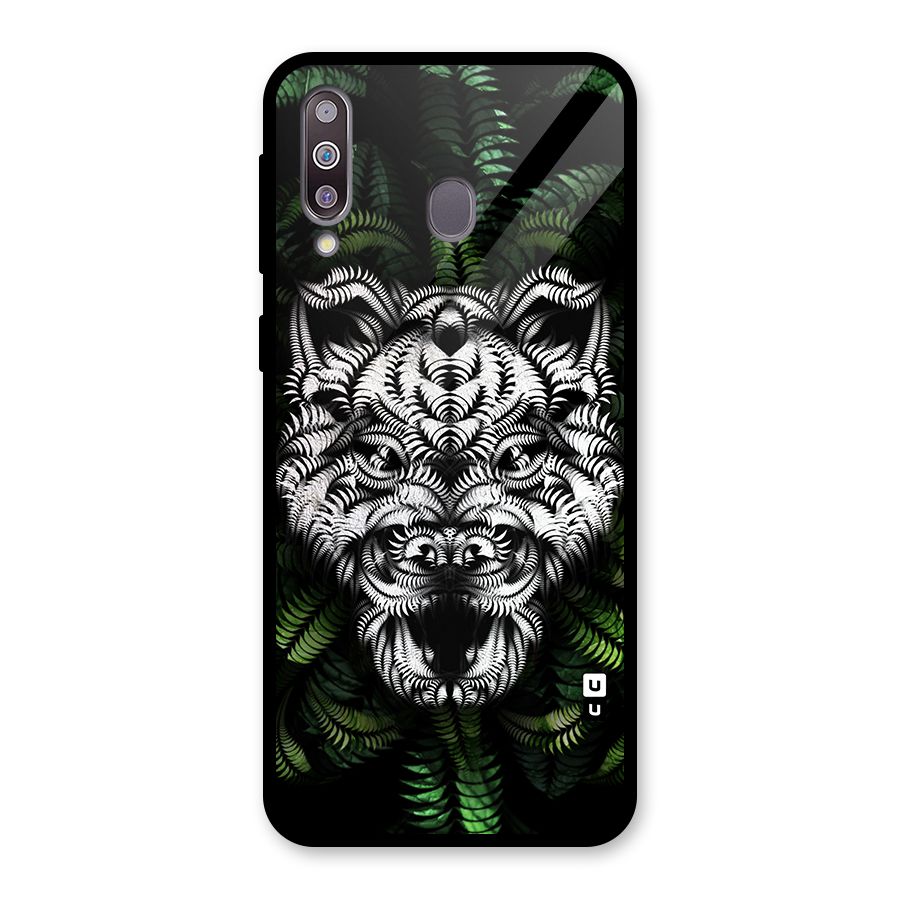 Aztec Art Tiger Glass Back Case for Galaxy M30