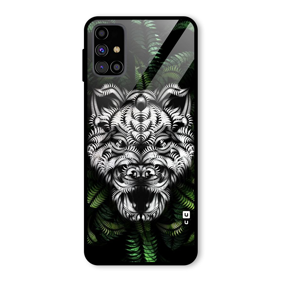 Aztec Art Tiger Glass Back Case for Galaxy M31s