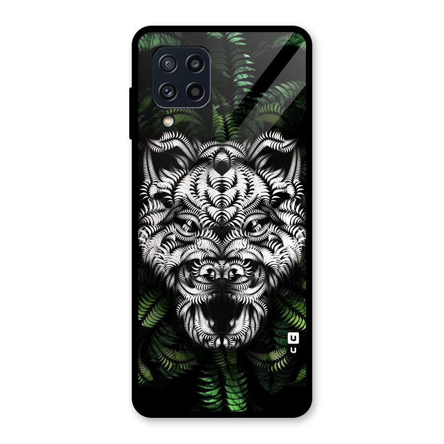 Aztec Art Tiger Glass Back Case for Galaxy M32