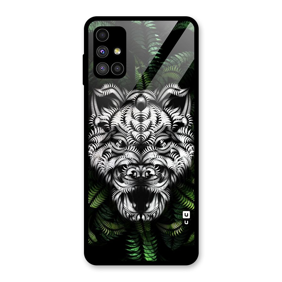 Aztec Art Tiger Glass Back Case for Galaxy M51