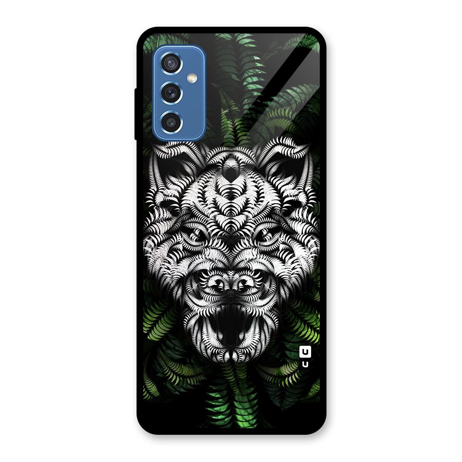 Aztec Art Tiger Glass Back Case for Galaxy M52 5G