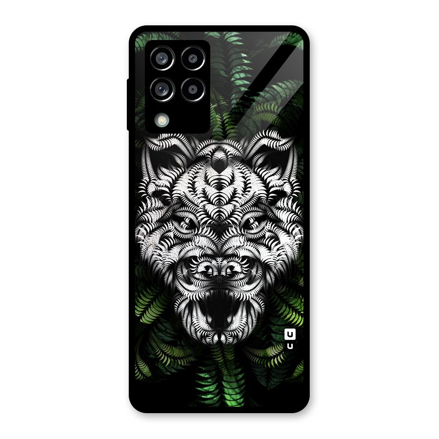 Aztec Art Tiger Glass Back Case for Galaxy M53 5G