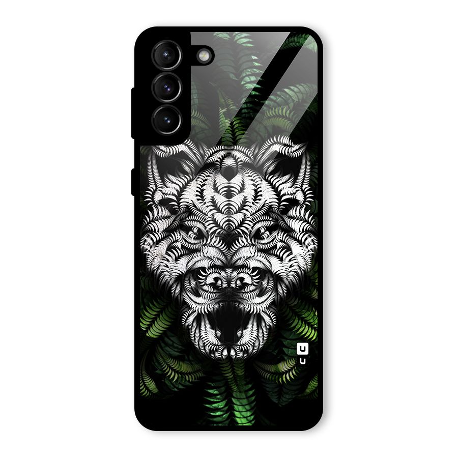 Aztec Art Tiger Glass Back Case for Galaxy S21 Plus