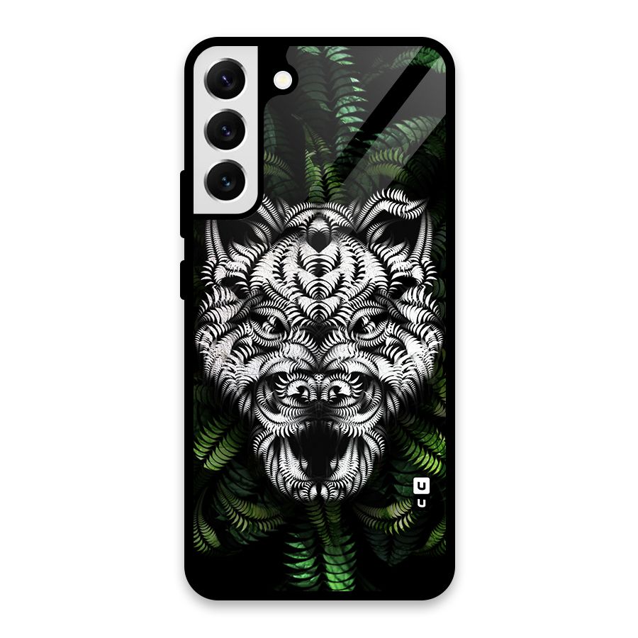 Aztec Art Tiger Glass Back Case for Galaxy S22 Plus 5G
