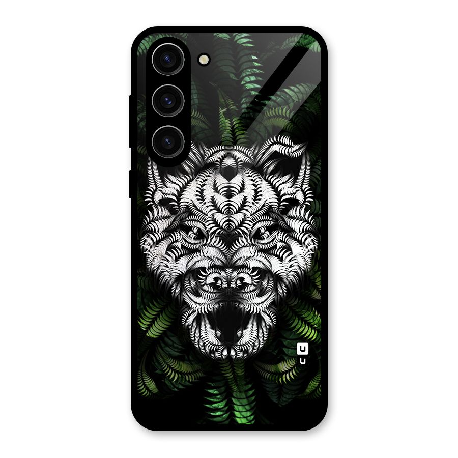 Aztec Art Tiger Glass Back Case for Galaxy S23 Plus