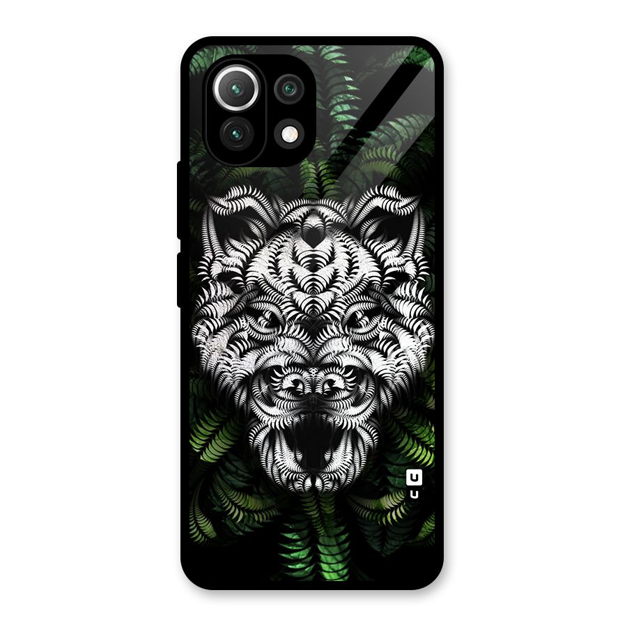 Aztec Art Tiger Glass Back Case for Mi 11 Lite