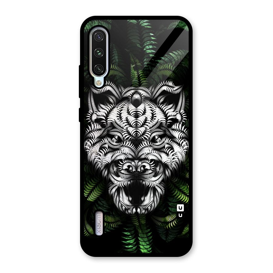 Aztec Art Tiger Glass Back Case for Mi A3