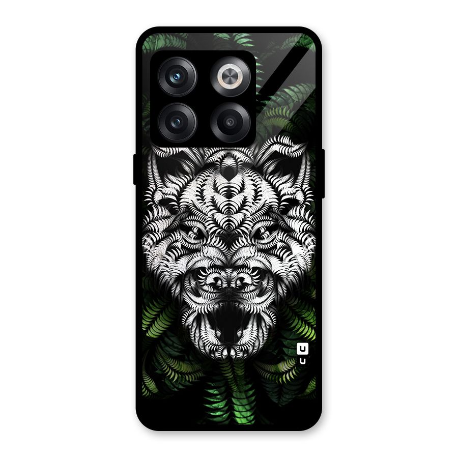 Aztec Art Tiger Glass Back Case for OnePlus 10T