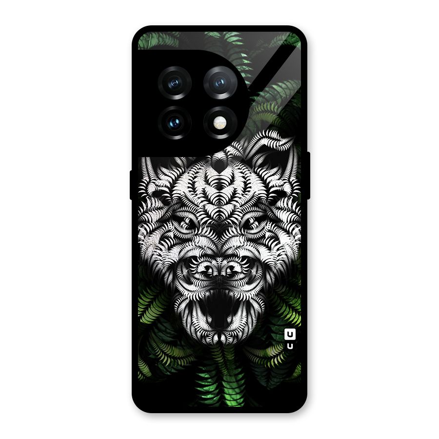 Aztec Art Tiger Glass Back Case for OnePlus 11