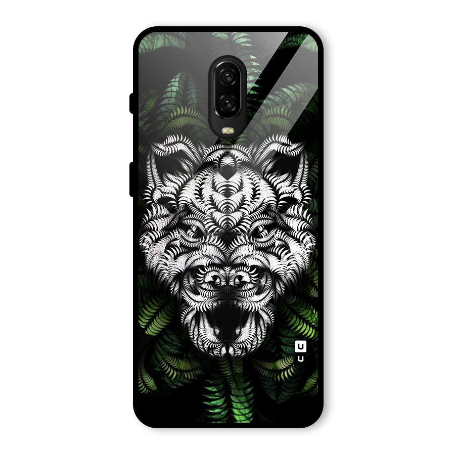 Aztec Art Tiger Glass Back Case for OnePlus 6T