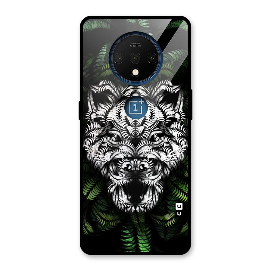 Aztec Art Tiger Glass Back Case for OnePlus 7T