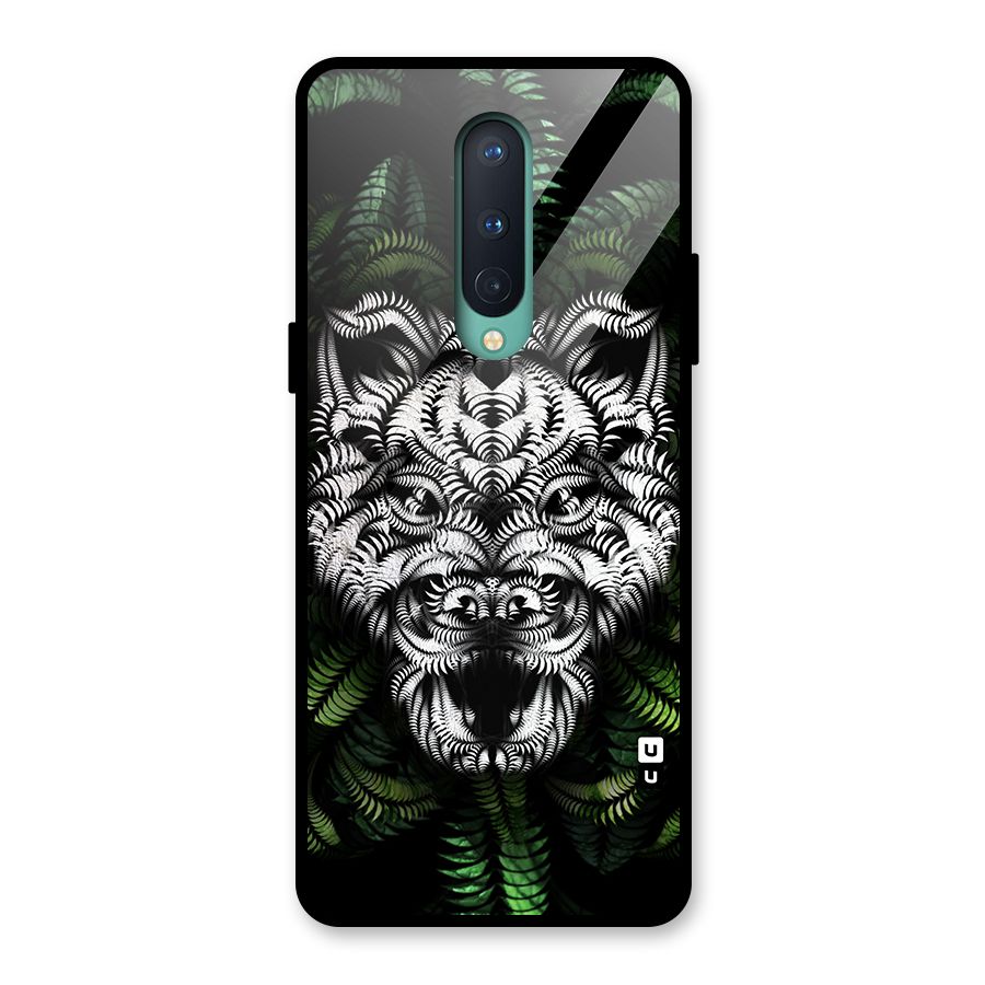 Aztec Art Tiger Glass Back Case for OnePlus 8