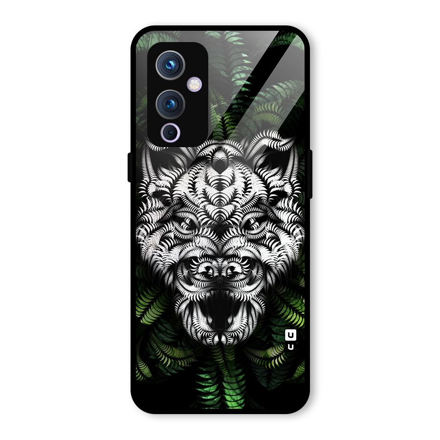 Aztec Art Tiger Glass Back Case for OnePlus 9