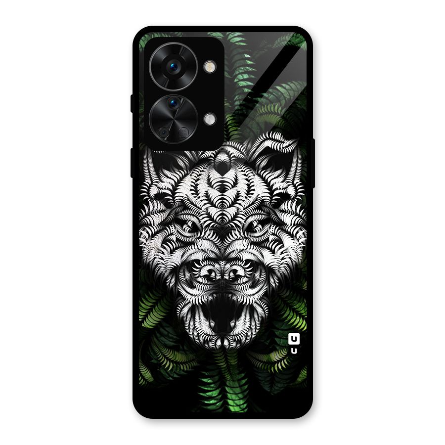 Aztec Art Tiger Glass Back Case for OnePlus Nord 2T