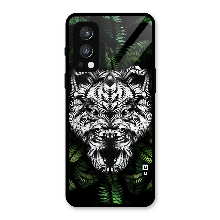 Aztec Art Tiger Glass Back Case for OnePlus Nord 2 5G