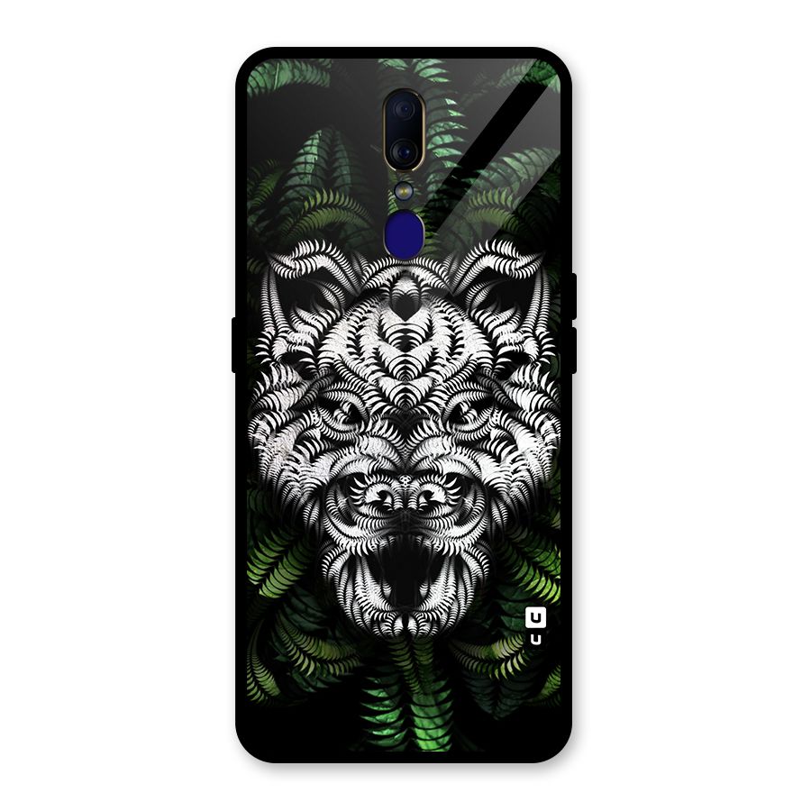 Aztec Art Tiger Glass Back Case for Oppo F11