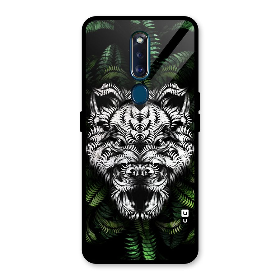 Aztec Art Tiger Glass Back Case for Oppo F11 Pro