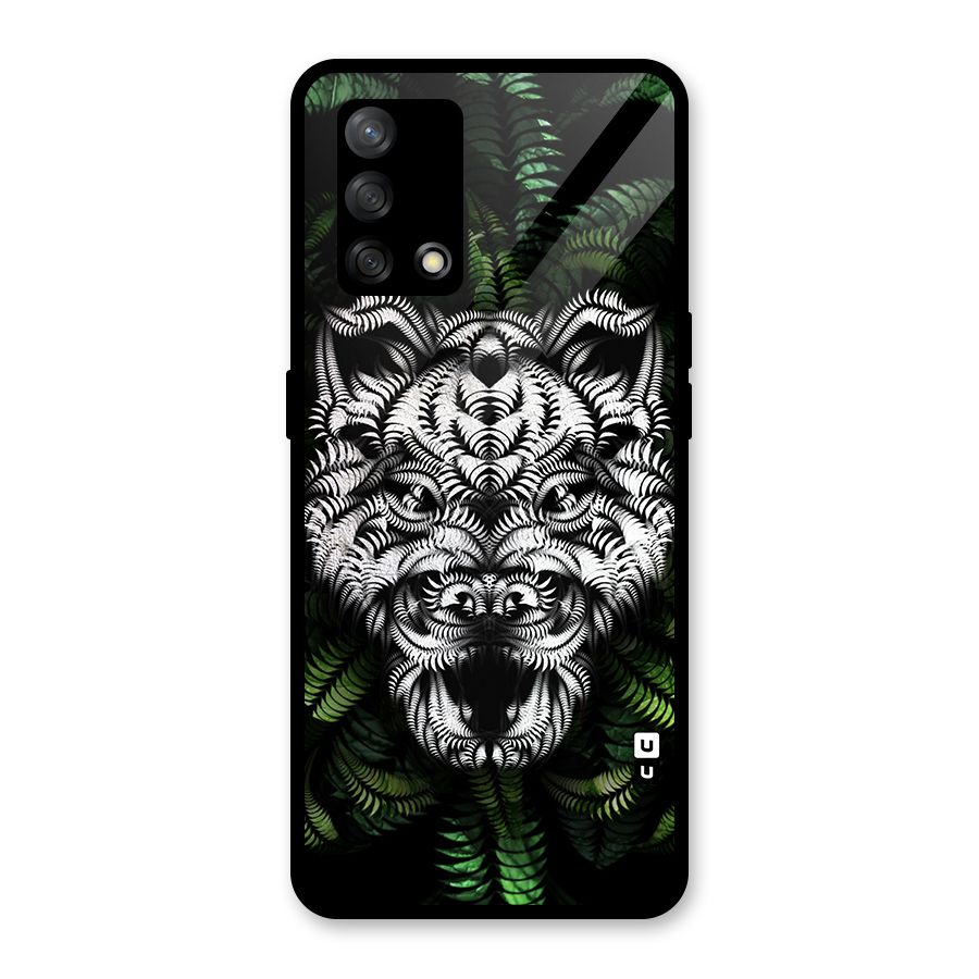 Aztec Art Tiger Glass Back Case for Oppo F19
