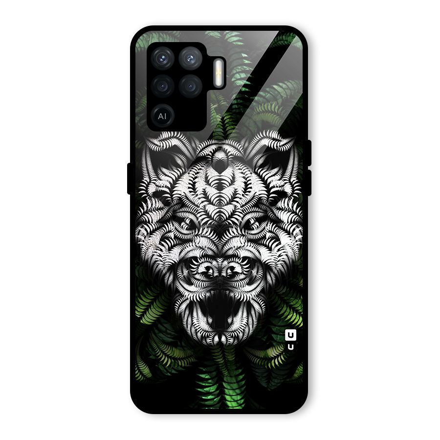 Aztec Art Tiger Glass Back Case for Oppo F19 Pro
