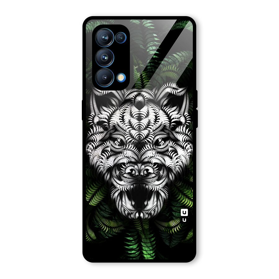 Aztec Art Tiger Glass Back Case for Oppo Reno5 Pro 5G