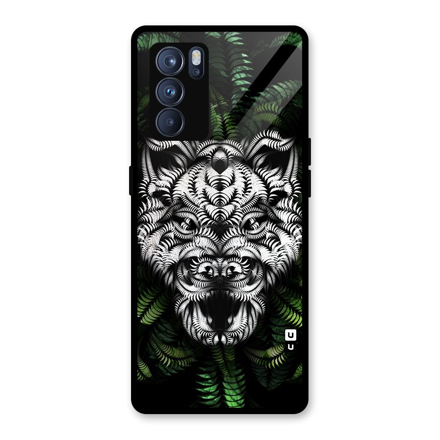 Aztec Art Tiger Glass Back Case for Oppo Reno6 Pro 5G
