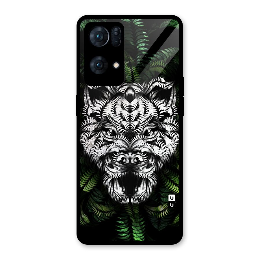 Aztec Art Tiger Glass Back Case for Oppo Reno7 Pro 5G