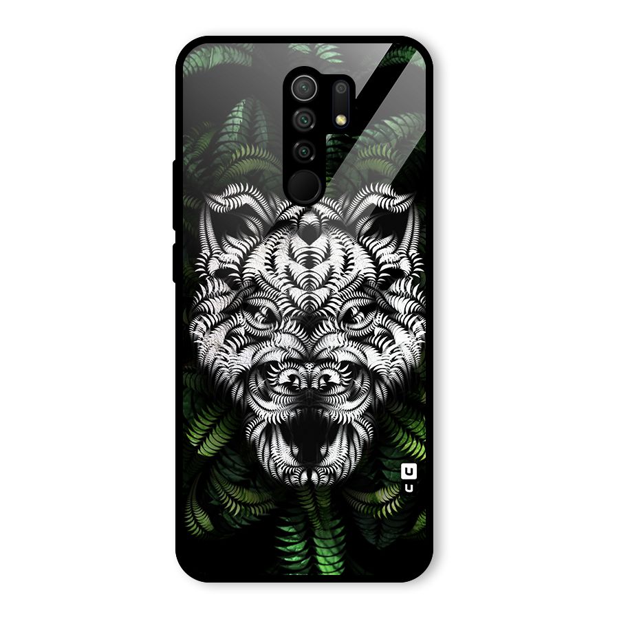 Aztec Art Tiger Glass Back Case for Poco M2