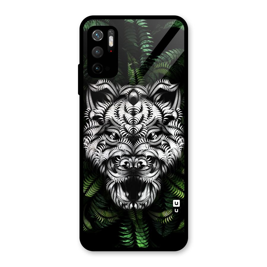 Aztec Art Tiger Glass Back Case for Poco M3 Pro 5G