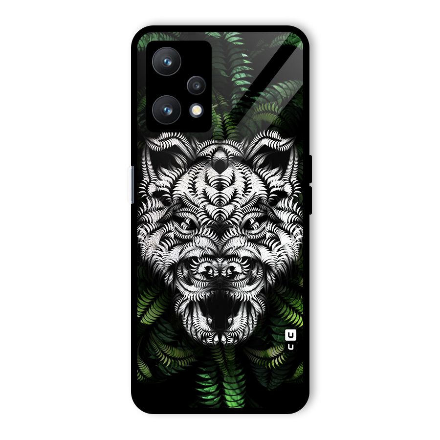 Aztec Art Tiger Glass Back Case for Realme 9 Pro 5G