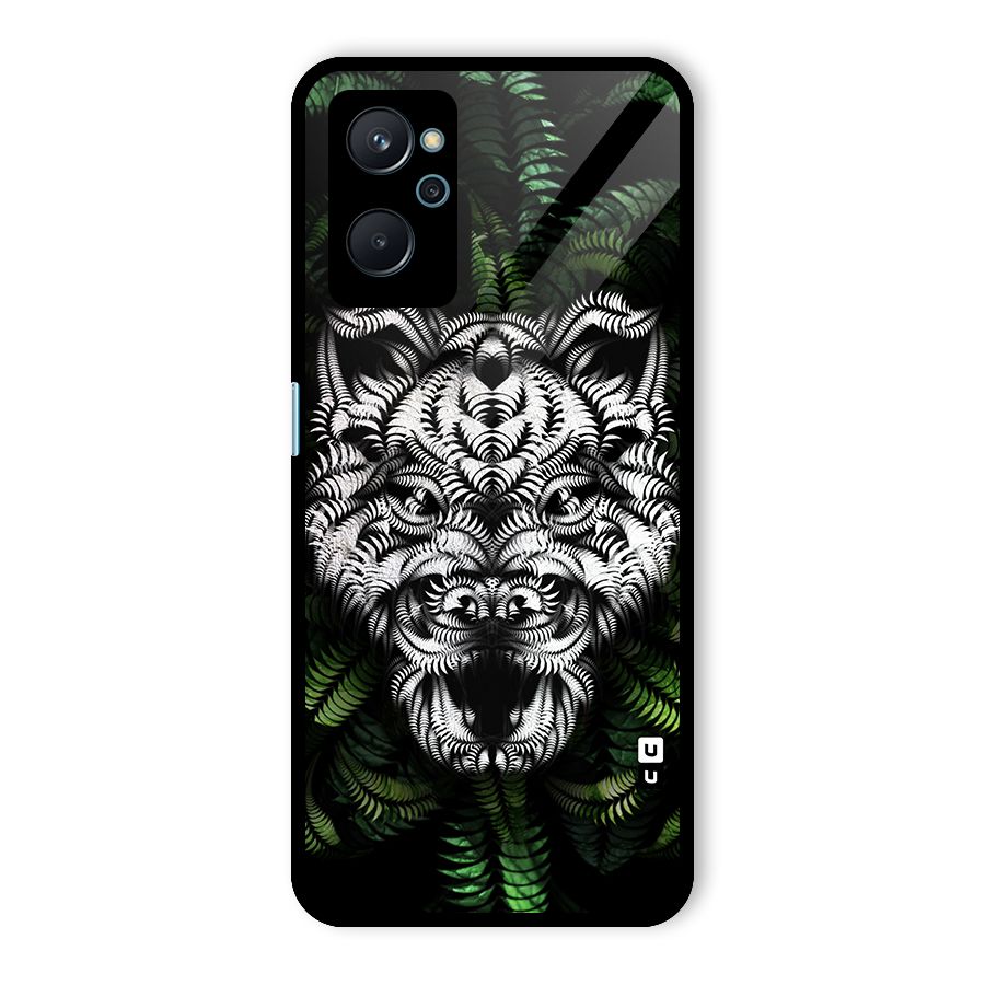 Aztec Art Tiger Glass Back Case for Realme 9i