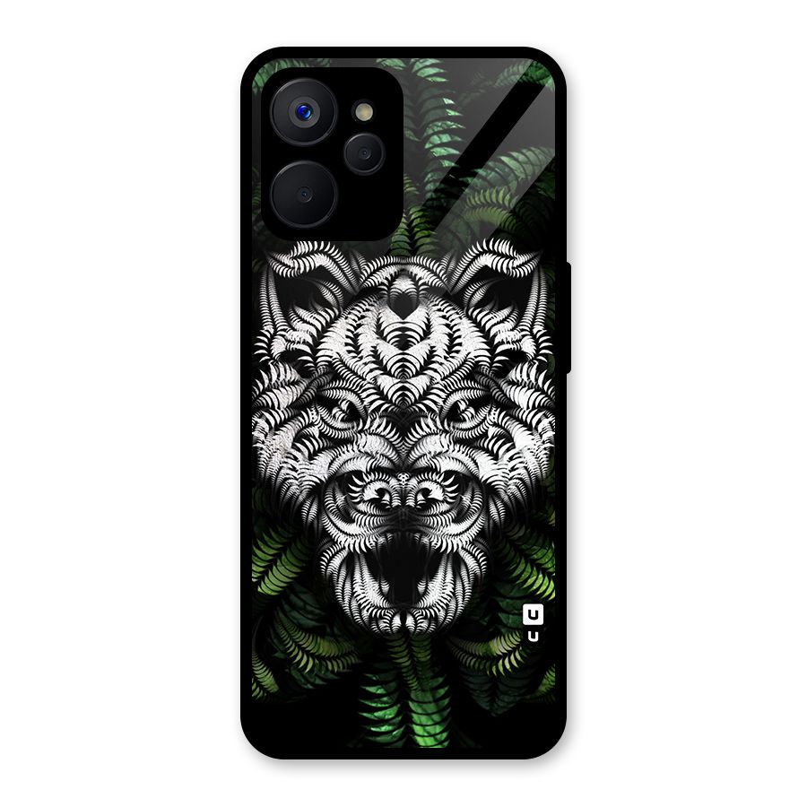 Aztec Art Tiger Glass Back Case for Realme 9i 5G